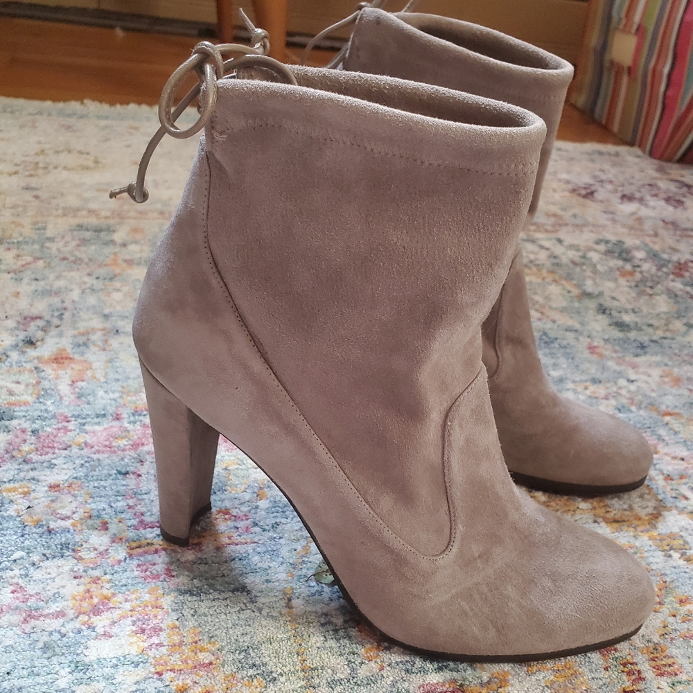 Stuart Weitzman Glove Boot Topo Suede